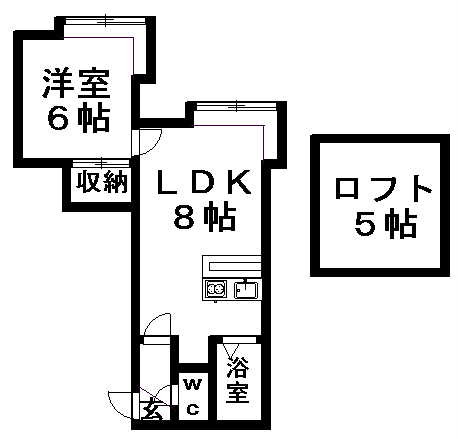 TS札幌　102号室賃貸物件_間取図