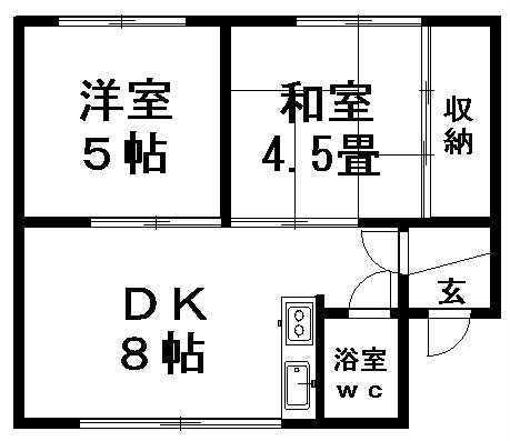 アリコベール大曲　102号室賃貸物件_間取図