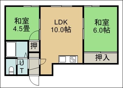 森林ハイツ　201号室賃貸物件_間取図