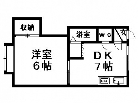 マクセル16/100　205号室賃貸物件_間取図