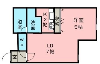 プリムラＫⅠ　103号室賃貸物件_間取図