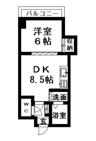 アクティブプラザ真栄　402号室賃貸物件_間取図