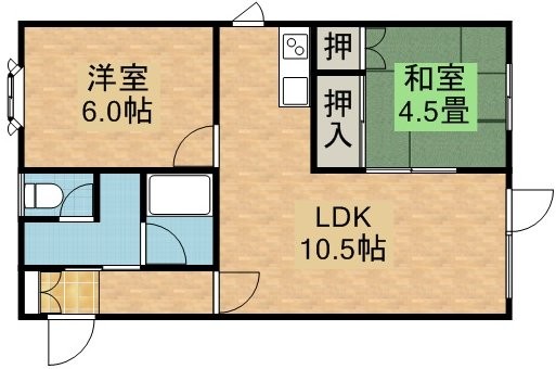  グレース北野の間取写真