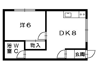 谷浦マンション　201号室賃貸物件_間取図