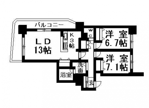 エクセランノール　403号室賃貸物件_間取図