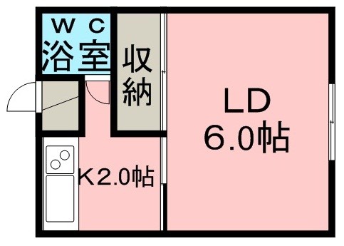 国際ハイツ　208号室賃貸物件_間取図