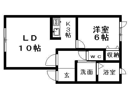 メゾンROM　201号室賃貸物件_間取図