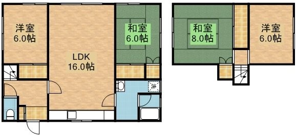 大曲並木3丁目貸家　1号室賃貸物件_間取図